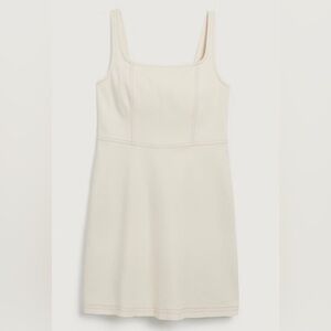 Hollister Seamed Mini Dress Cream Size Small NWT